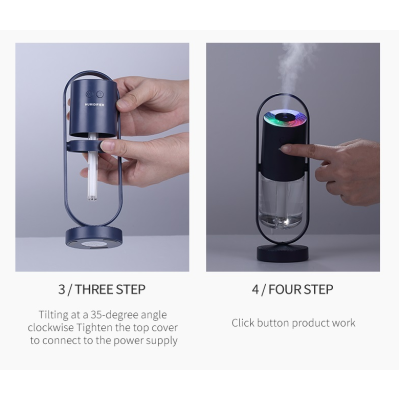 New Negative Ion Magic Shadow Humidifier Small Atomizer Household Rotary Usb Humidifier
