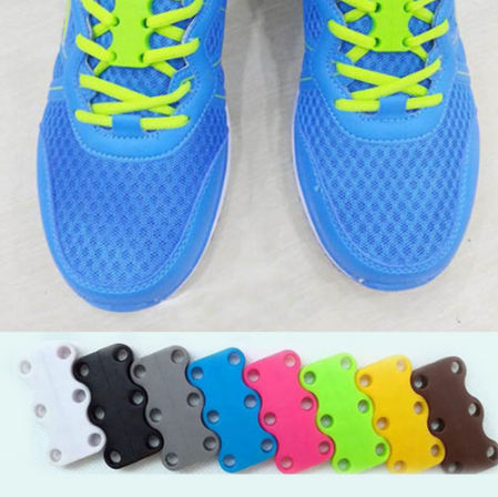 Adult Child Buckles Hooks Casual Sneaker Magnetic Shoe Buckle No Tie 2 Pcs Apparel Sewing Fabric Shoelace Spoons