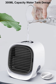 Mini Portable Air Conditioner Home Air Conditioning Humidifier Purifier USB Desktop Air Cooler Fan for Office Room