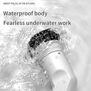 Kitchen household handheld electric dishwasher, brush pot, divine tool groove, multifunctional brush, electric cleaning brush