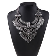 Ztech Collar Coin Necklace & Pendant Vintage Crystal Maxi Choker Statement Collier female Boho Big Fashion Women Jewellery Gifts