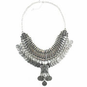 Ztech Collar Coin Necklace & Pendant Vintage Crystal Maxi Choker Statement Collier female Boho Big Fashion Women Jewellery Gifts