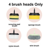 Electric Cleaning Brush Multifunctional Household Brush Wire Kitchen Toilet Bowl And Shoe Brushing Artifact Automatic Handheld Charging