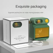 USB Water Cooling Fan Desktop Air Cooler Mini Portable Rechargeable Household Spray Fan