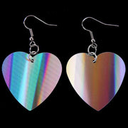 Trendy Sequin Big Heart Dangle Earrings for Women Love Jewelry Chic Silver Color Earing Long Love Jewellery
