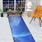 Area Rug with Black Binding  10'x3'3''