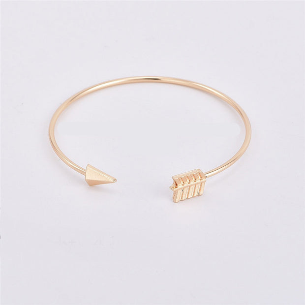 2PCS Vintage Gold Color Tie Knot Bracelet Bangles Simple Twist Cuff Open Bangles For Women Indian Jewelry Costume Jewellery