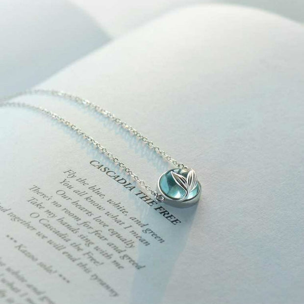 Flyleaf Mermaid Foam Necklaces & Pendants For Women 100% 925 Sterling Silver Lady Fashion Jewellery Drop Shipping