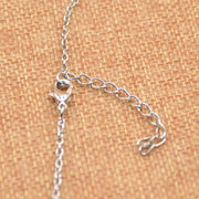 lychee Horse Hoof Necklace Lucky Rhinestone Double Black White Color Horseshoe Pendant Necklace Jewellery