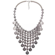 Ztech Collar Coin Necklace & Pendant Vintage Crystal Maxi Choker Statement Collier female Boho Big Fashion Women Jewellery Gifts