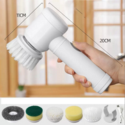 5-in-1 Electric Cleaning Brush Bathroom Wash Brush Kitchen Cleaning Tool USB Bathtub Brush