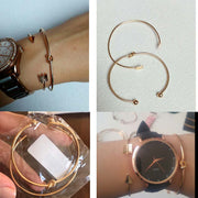 2PCS Vintage Gold Color Tie Knot Bracelet Bangles Simple Twist Cuff Open Bangles For Women Indian Jewelry Costume Jewellery