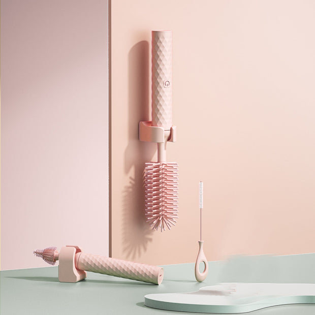 Electric bottle brush silicone cleaning brush set baby bottle cleaning machine pacifier brush artifact