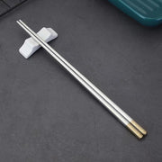 Household Stainless Steel 304/316 Color Blessing Chopsticks Chinese-Style Blessing Chopsticks All Square Alloy Chopsticks Five Pairs Of Gift Boxes