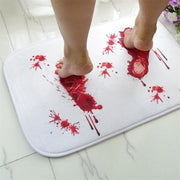 Bath mat Scare Your Friends Bloody Footprint Bath Mat Non-slip Bathroom Mat Rug Bath Mats Home Kitchen Door Floor Mat Carpet