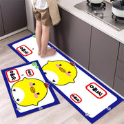 Cartoon Floor Mat Kitchen Strip Rug Simple
