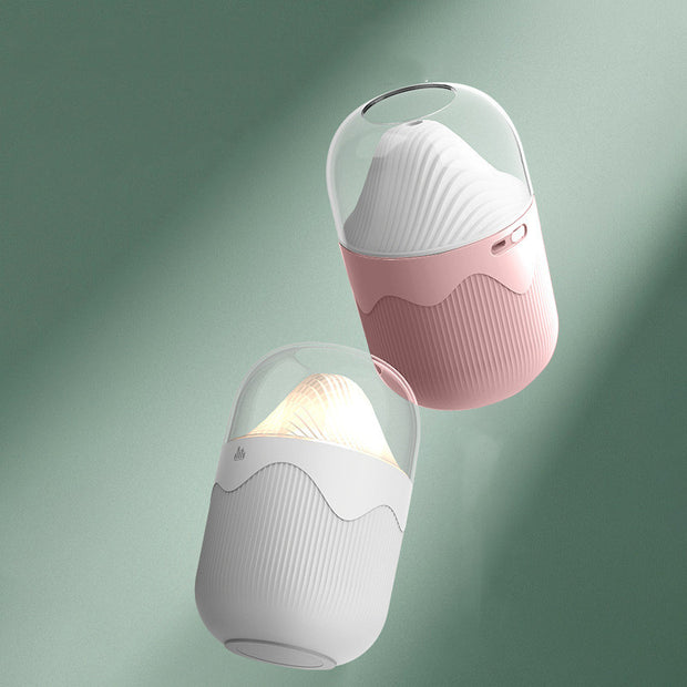 New Volcano Humidifier Intelligent Voice Water Make Up Air Humidifier Colorful Diffuser